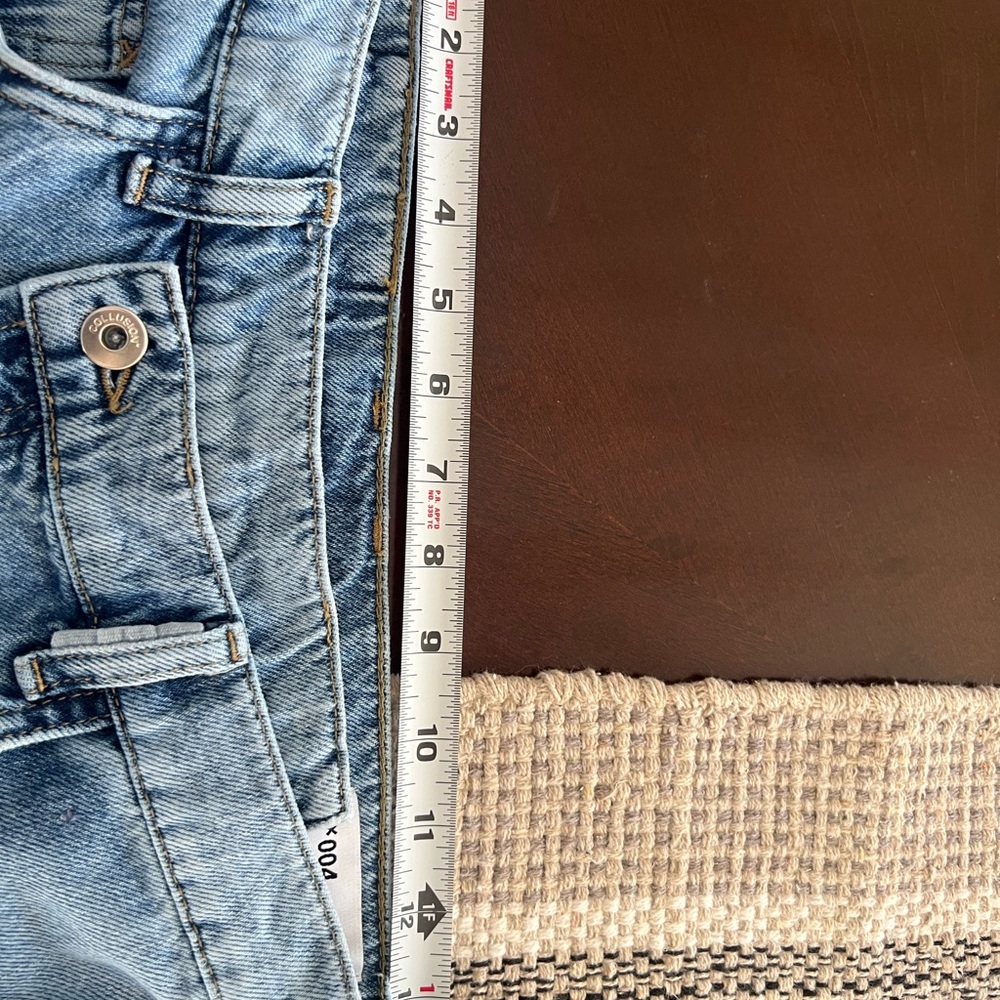 ASOS Petite High Rise Light Blue Jeans - Picture 5 of 9